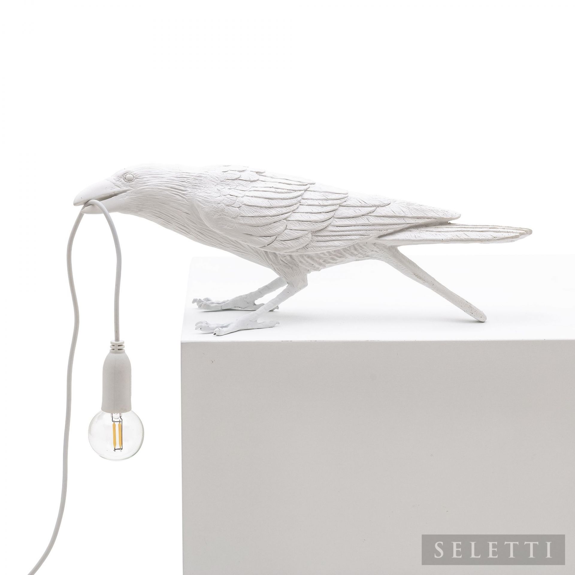 Bird Lamp Playing white Lampe Seletti OFFRE SPECIALE